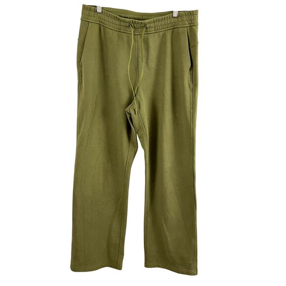 Lululemon Loungeful Straight Leg Pants Green Women Size 10 - Picture 1 of 8